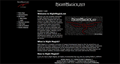 Desktop Screenshot of nightmagick.net