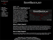 Tablet Screenshot of nightmagick.net